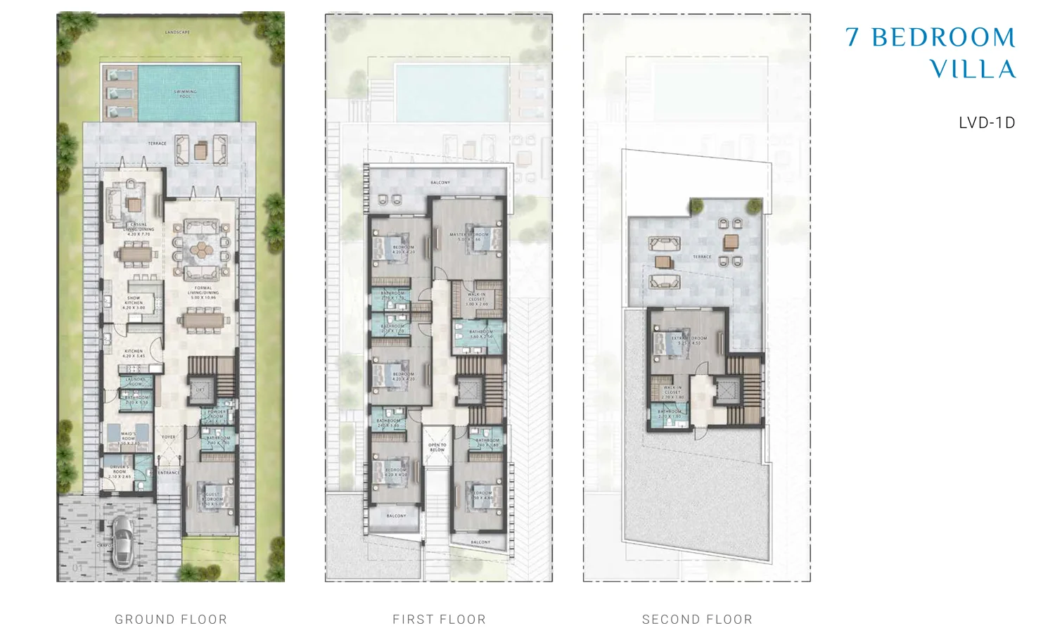 DAMAC Lagoon Malta 7 BHK Floor Plan