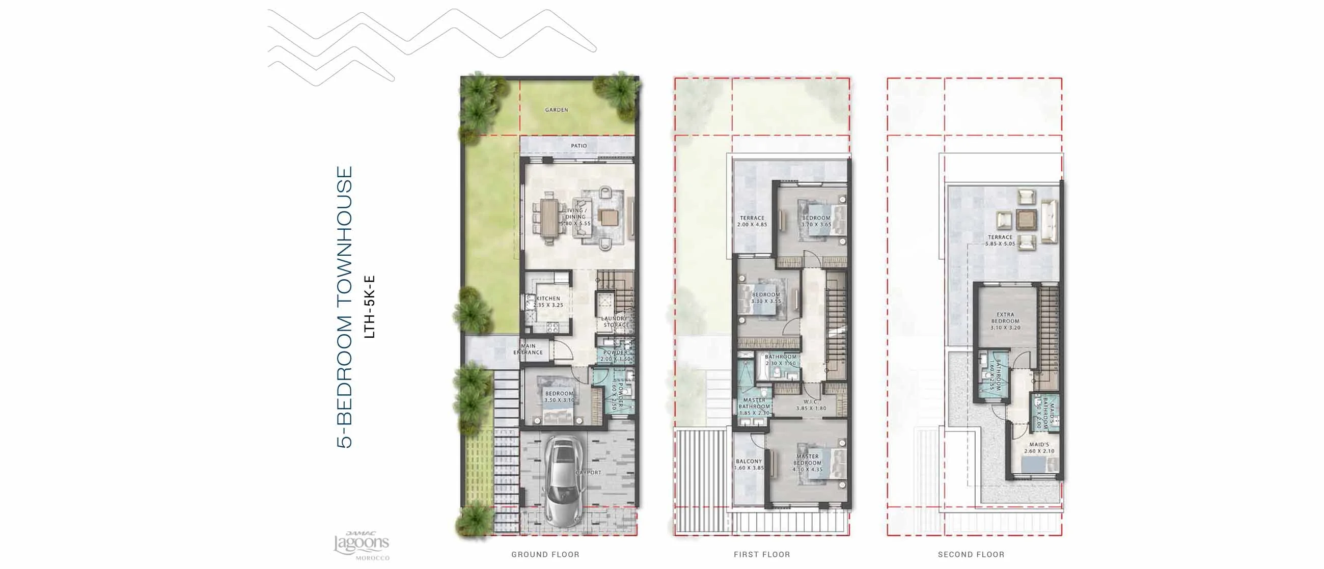 DAMAC Lagoon Morocco 5BHK Floor Plan