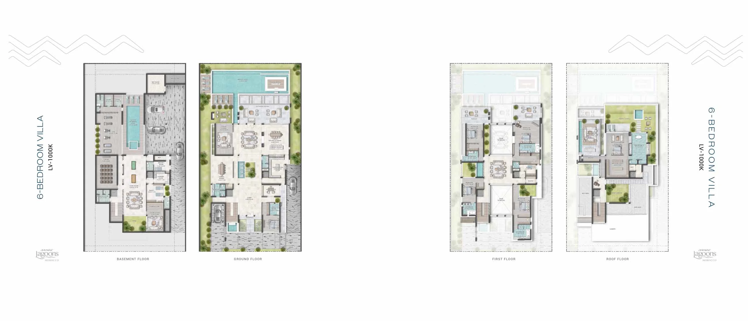 DAMAC Lagoon Morocco 5BHK Floor Plan