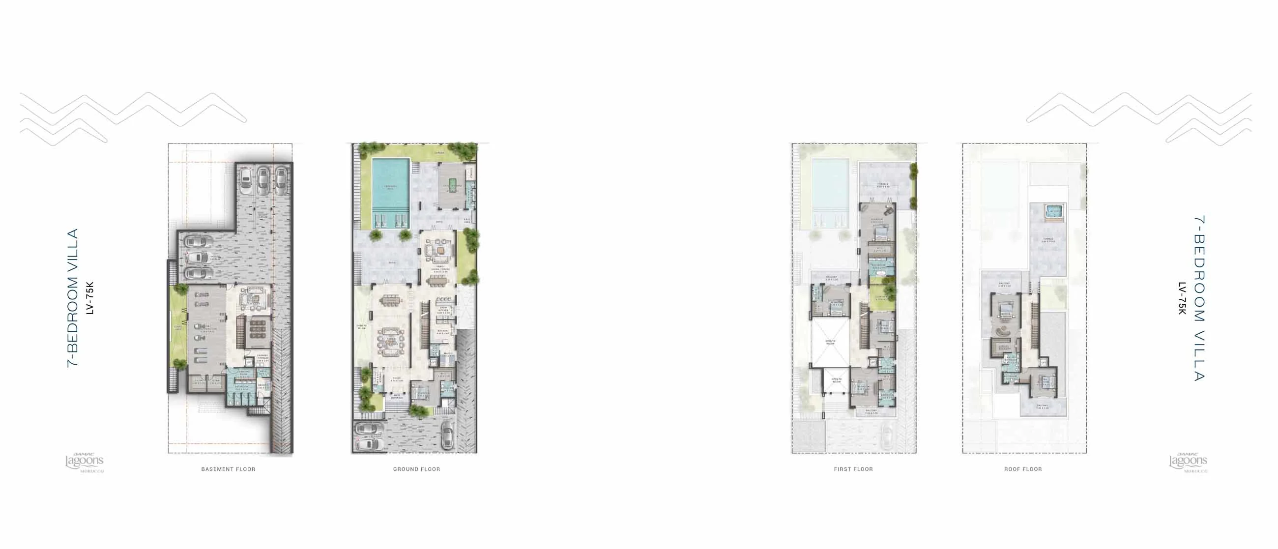 DAMAC Lagoon Morocco 5BHK Floor Plan