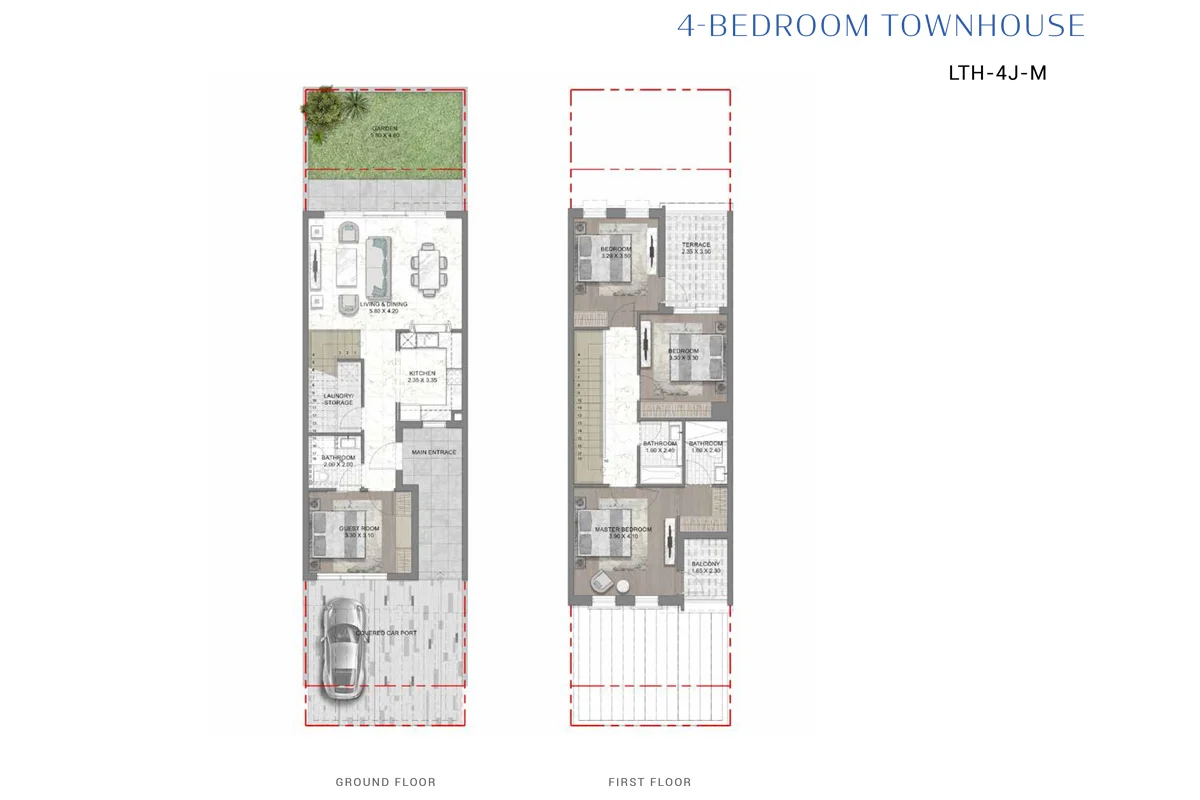 DAMAC Lagoon Mykonos 5BHK Floor Plan