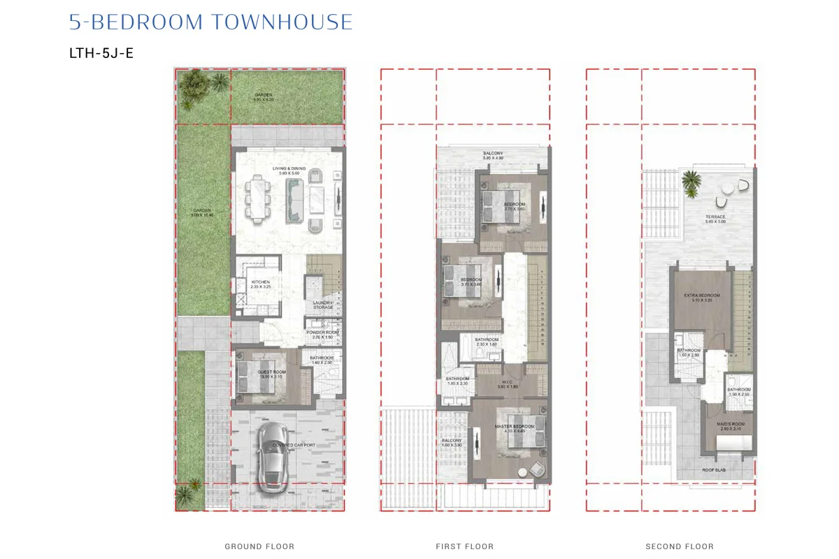 DAMAC Lagoon Mykonos 5BHK Floor Plan