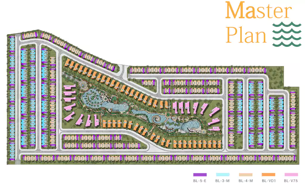 DAMAC Lagoon Portofino Master Plan